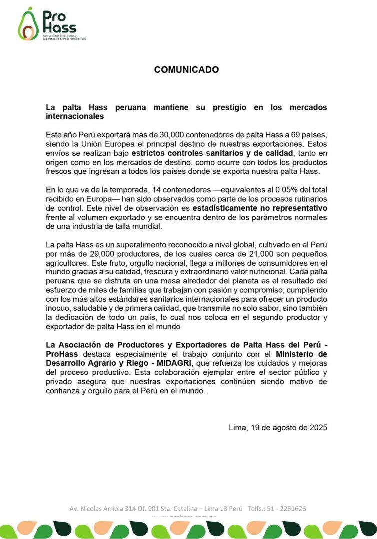 Asociacin de Productores y Exportadores de Palta Hass del Per