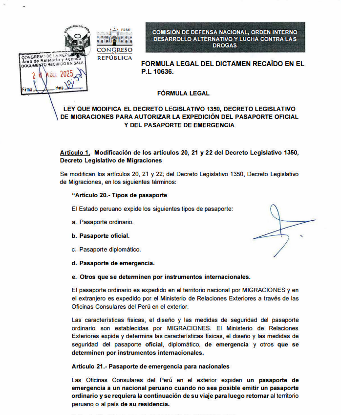 Proyecto de ley