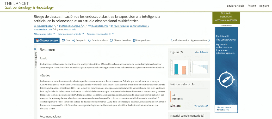 La investigacin est publicada en The Lancet Gastroenterology & Hepatology
