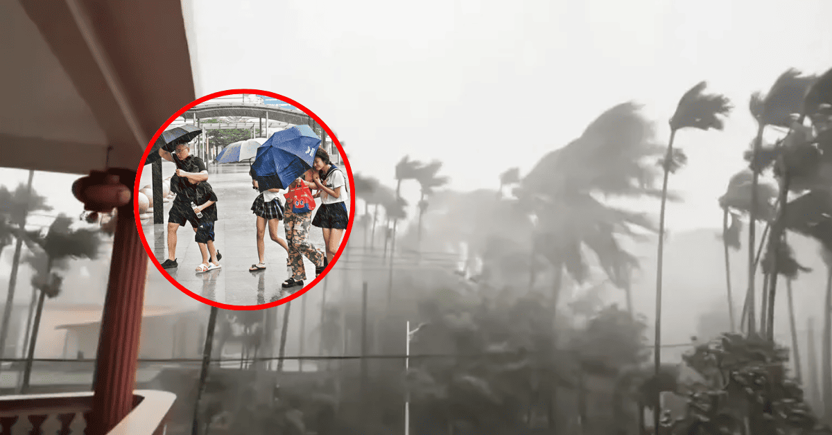 Tifón Kajiki pone en alerta a China: Deja más de 100 mil afectados en la isla de Hainan