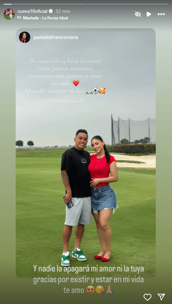 Post de Instagram de Cueva
