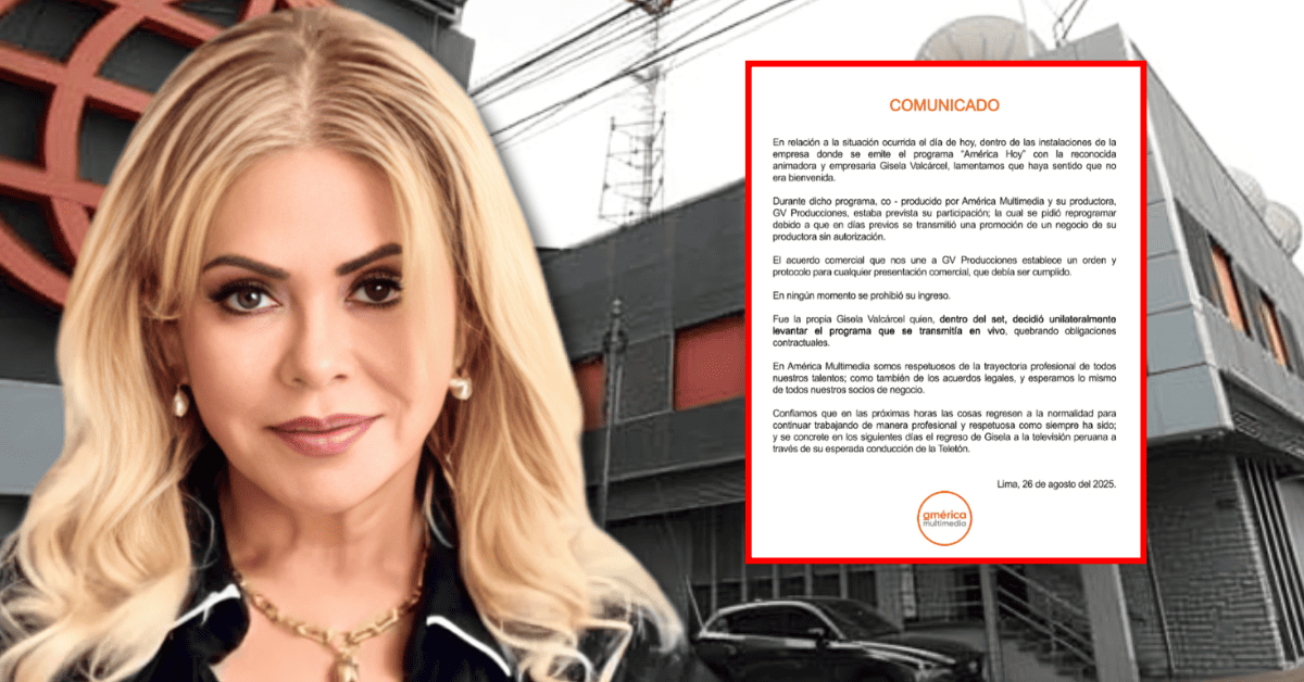 América TV responde a Gisela Valcárcel tras polémica en canal: "En ningún momento se prohibió su ingreso"