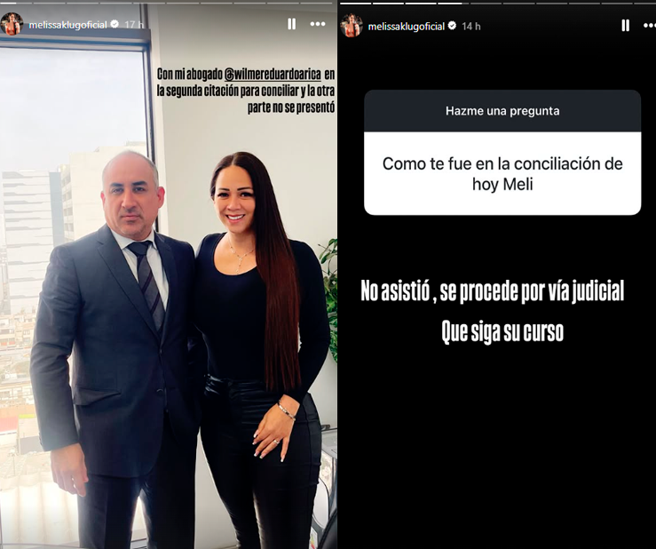 Melissa Klug llevar a Farfn a va judicial por faltar a su segunda cita de conciliacin por el bienestar de sus dos hijos.
