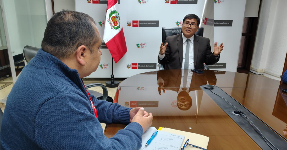 Mininter se reunión con la Asociación Nacional de Colegios Privados para reforzar seguridad ante casos de extorsión