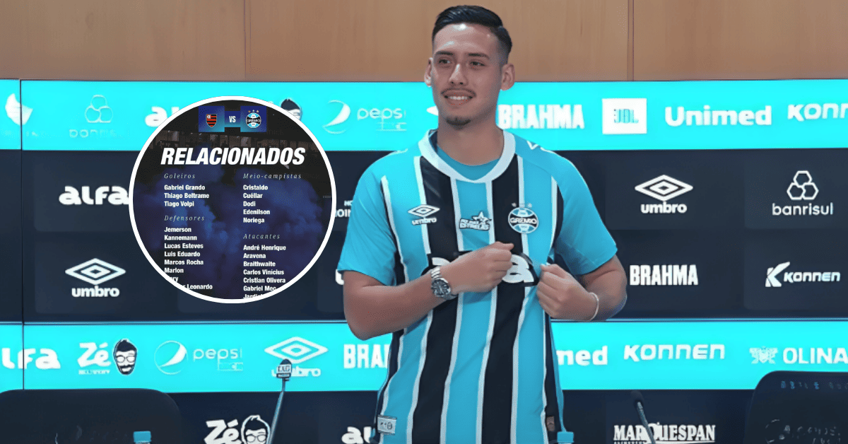 ¿Se acerca su debut?: Erick Noriega figura en convocatoria de Gremio para enfrentar a Flamengo
