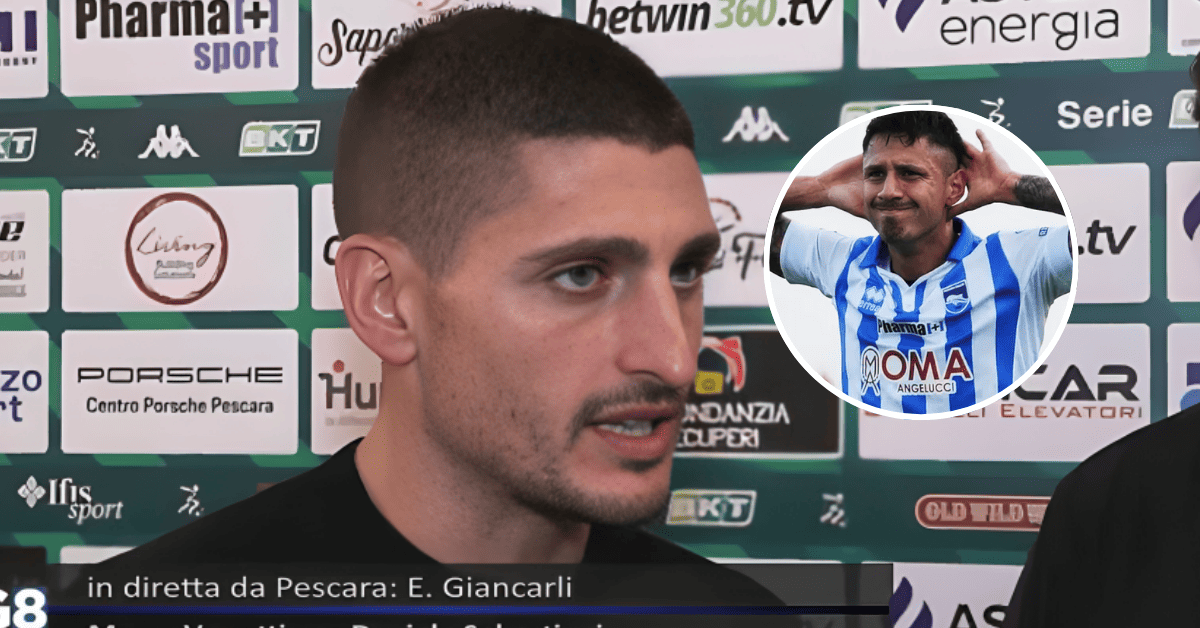 Marco Verratti sueña con el retorno de Lapadula a Pescara: "Ese es nuestro objetivo"