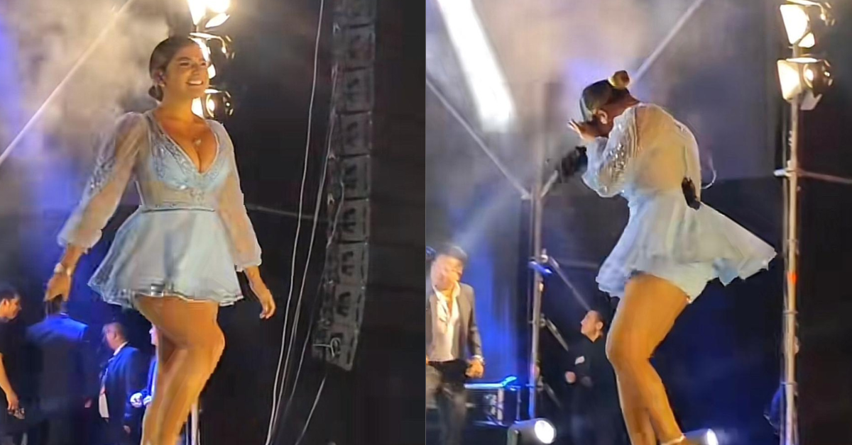 Cantante de Corazón Serrano sufre incidente durante concierto en Chiclayo