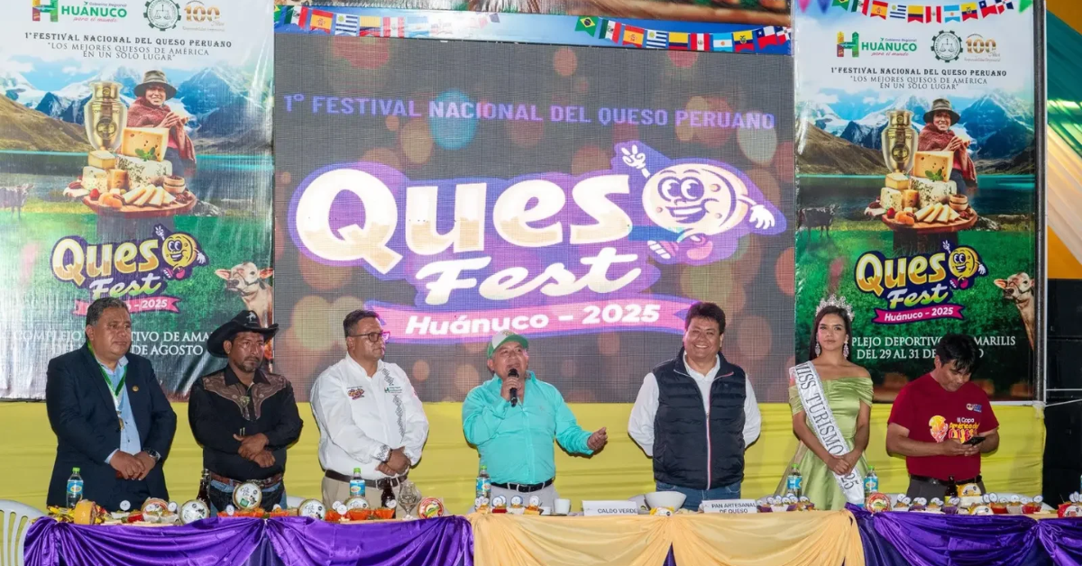 Primer Festival Nacional del Queso Peruano 2025 presentó gran variedad de productos en Huánuco