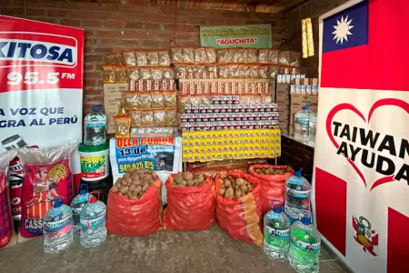Exitosa y Gobierno de Taiwn entregan vveres a olla comn en VMT.