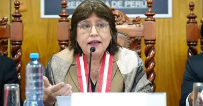 Delia Espinoza cuestiona falta de mayor presupuesto para Fiscalía