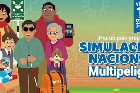 II Simulacro Nacional Multipeligro ser este 15 de agosto.