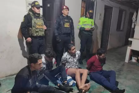 Desarticulan banda criminal en Huaral gracias a un megaoperativo