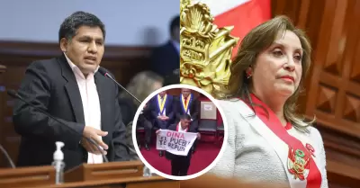 Jaime Quito tras protestar durante mensaje presidencial
