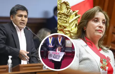 Jaime Quito tras protestar durante mensaje presidencial