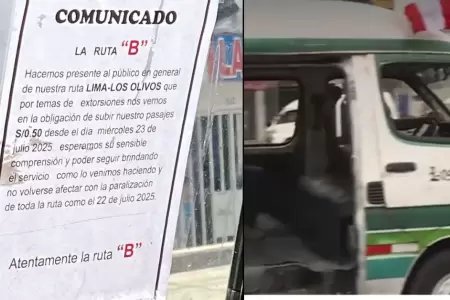 Lnea B subre precio de pasajes por extorsiones