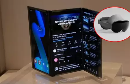 El Galaxy Z Trifold y el visor XR de Samsung.