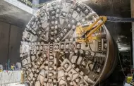 Lnea 2 del Metro de Lima: Tuneladora 'Delia' lleg a la estacin La Alborada, en Cercado de Lima