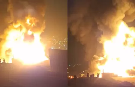 Se reporta incendio de grandes proporciones en zona industrial de Ventanilla.