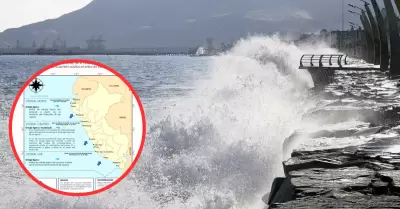 Oleaje anmalo en el litoral peruano.