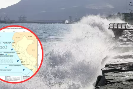 Oleaje anmalo en el litoral peruano.