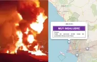 Ventanilla: Senamhi informa que calidad del aire es MUY INSALUBRE en zona afectada por incendio