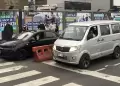 San Borja: Extorsionadores finen ser pasajeros para amenazar a colectiveros en plena av. Aviacin