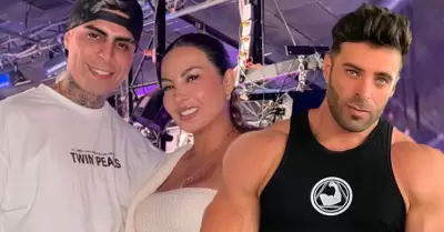 Revelan chat de Pamela López y Renzo Spraggon.