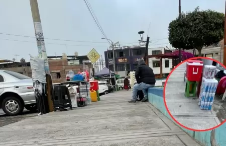 Plaza Jos Olaya convertida en cantina