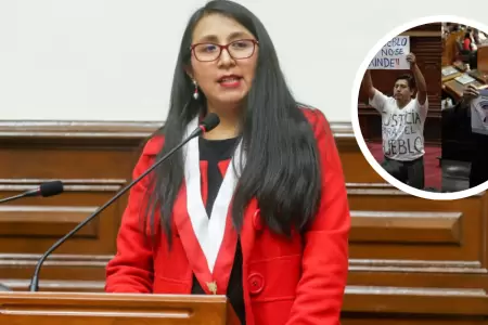 Ruth Luque sobre protesta en mensaje a la Nacin de Dina Boluarte