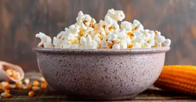 Pop corn, alimento saludable si se prepara correctamente.