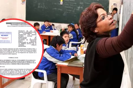 Bono apoyara a miles de docentes.
