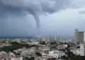 Cuba es sorprendida por tromba marina: Fenmeno natural gener alerta en ciudadanos de La Habana