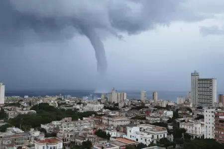 Cuba es sorprendida por tromba marina: fenmeno natural gener alerta en ciudada