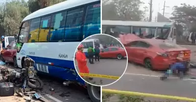 Séxtuple choque en Carretera Central.