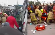 Fuerte choque entre minivn y mototaxi deja cinco heridos: Dos menores de edad resultaron gravemente afectados