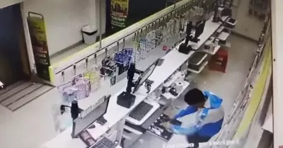Capturan a delincuente que robó en cadena de farmacias en Villa María del Triunf