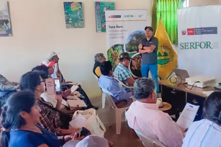 Serfor capacita a 300 productores sobre cultivo de tara