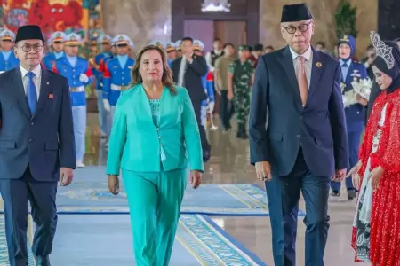 Dina Boluarte lleg la tarde de este domingo 10 de agosto a Indonesia.