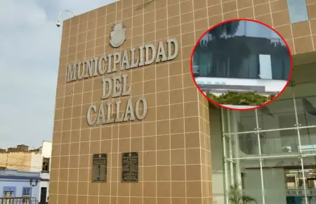 Incendio dentro de Municipalidad del Callao.