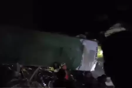 Cada de bus a abismo dej 10 fallecidos y 37 heridos