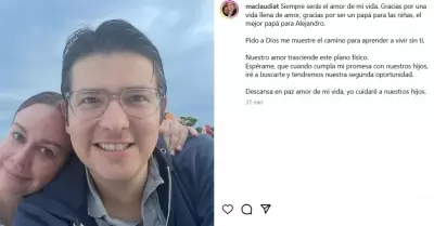 Esposa de Miguel Uribe se despide en redes sociales tras su fallecimiento.