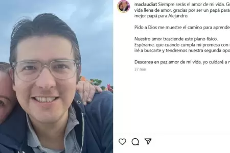 Esposa de Miguel Uribe se despide en redes sociales tras su fallecimiento.