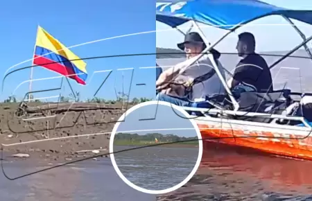 Colocan bandera colombiana en territorio peruano en la triple frontera