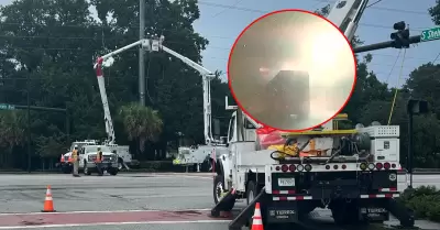 Un rayo provocó el corte de luz en pueblo estadounidense.