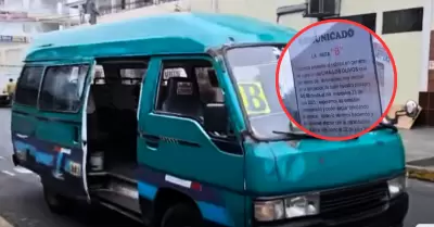 Conductores de 'Línea B' pagan 10 soles de en sus paraderos