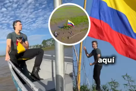 Precandidato presidencial de Colombia coloc bandera su pas en Santa Rosa