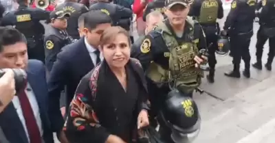 Patricia Benavides llega a sede principal del Ministerio Pblico