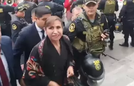 Patricia Benavides llega a sede principal del Ministerio Pblico