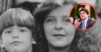 Diana Turbay y su hijo, Miguel Uribe, cuando era nio.