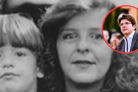 Diana Turbay y su hijo, Miguel Uribe, cuando era nio.